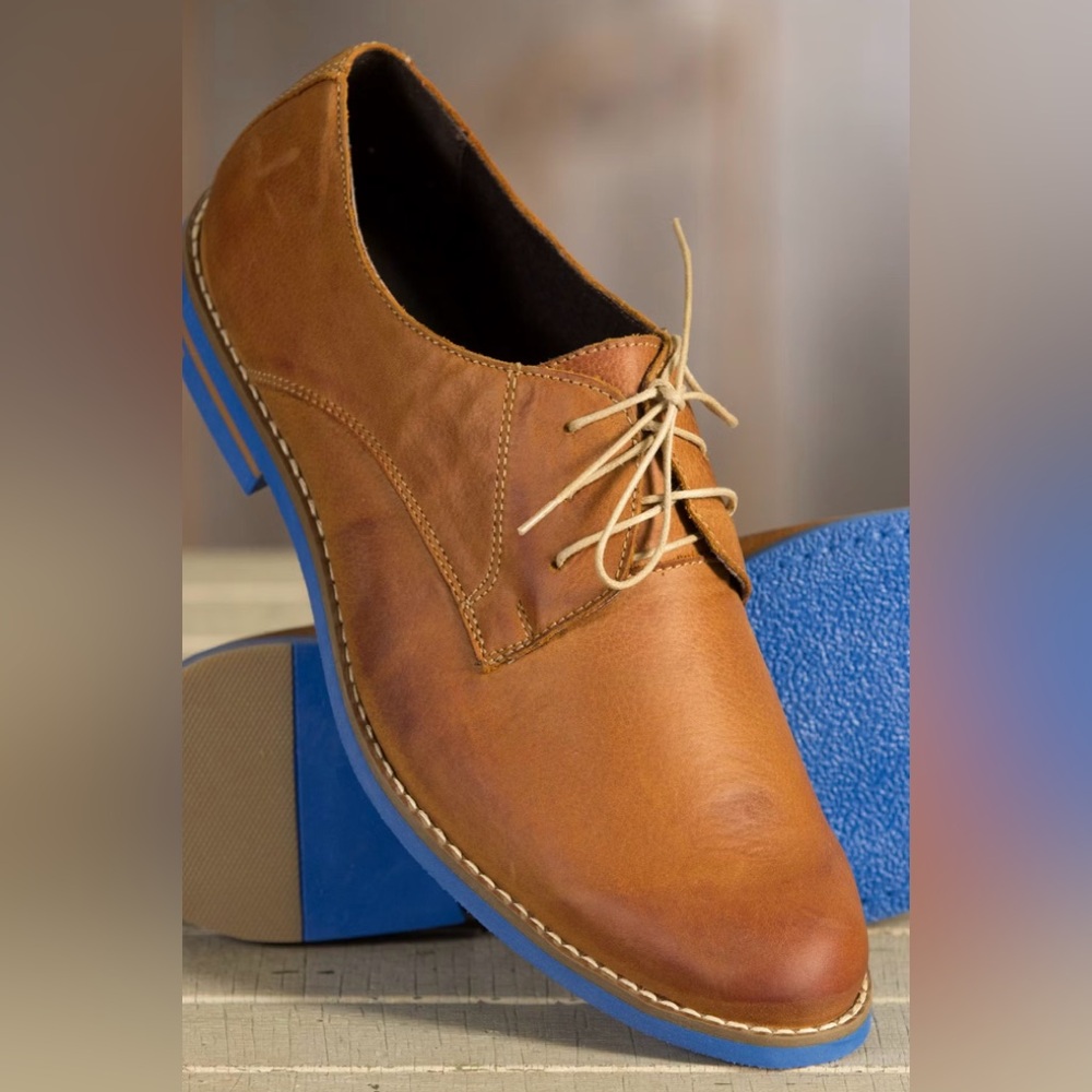 Men's Overland Kane Leather Shoes, Sz 10.5